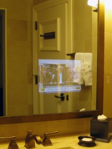 tv in bathroom