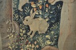Detail of one of the unicorn tapestries